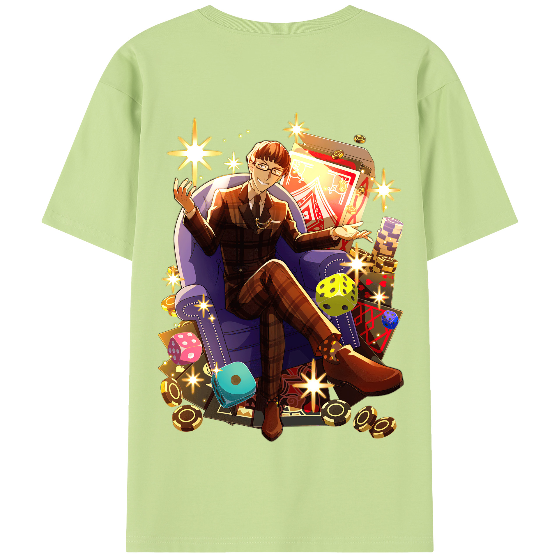 （画像用） 文豪ストレイドッグス Bungo Stray Dogs 綿100％半袖Tシャツ（背面プリント）
